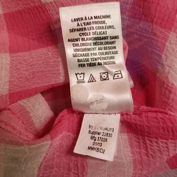 Aeropostale Button up Blouse Size XP - Picture 7 of 7